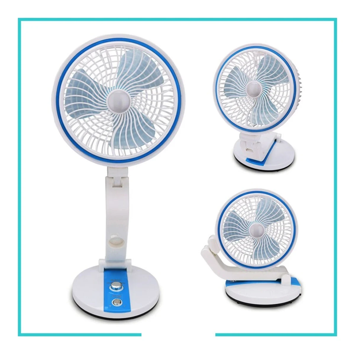 L R 2018 RECHARGEABLE & FOLDABLE FAN WITH LIGHT