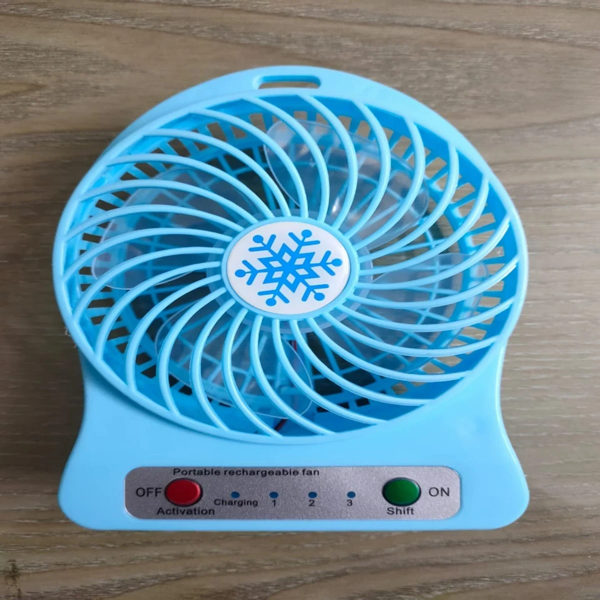 RECHARGEABLE MINI FAN WITH LIGHT