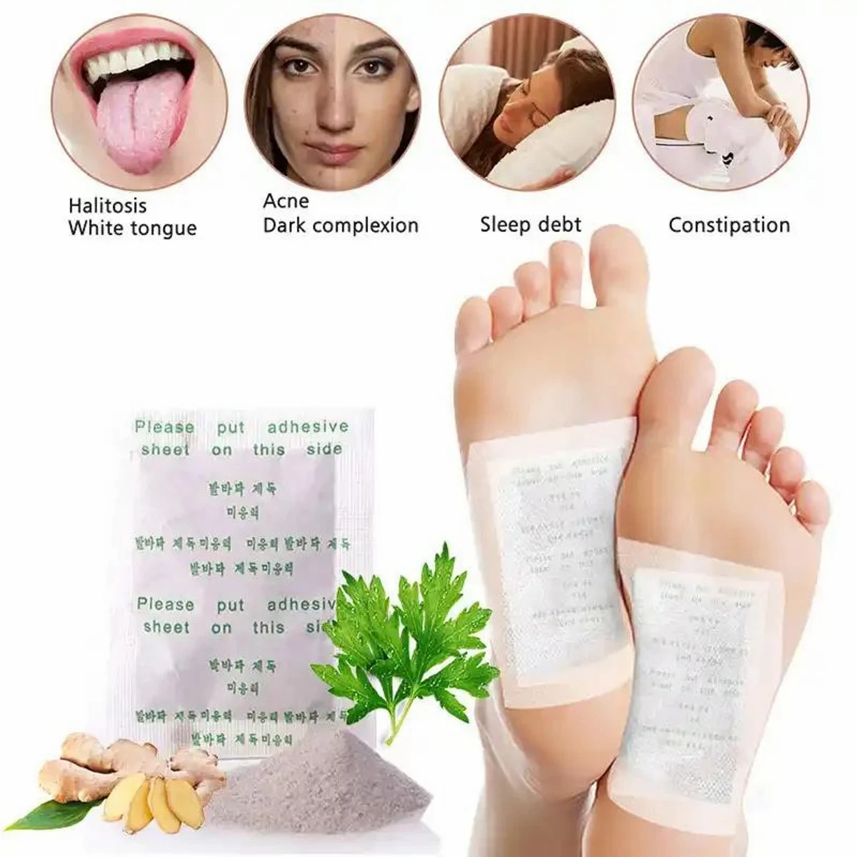 Original kinoki detox foot pad 5 Packet (50 pcs )